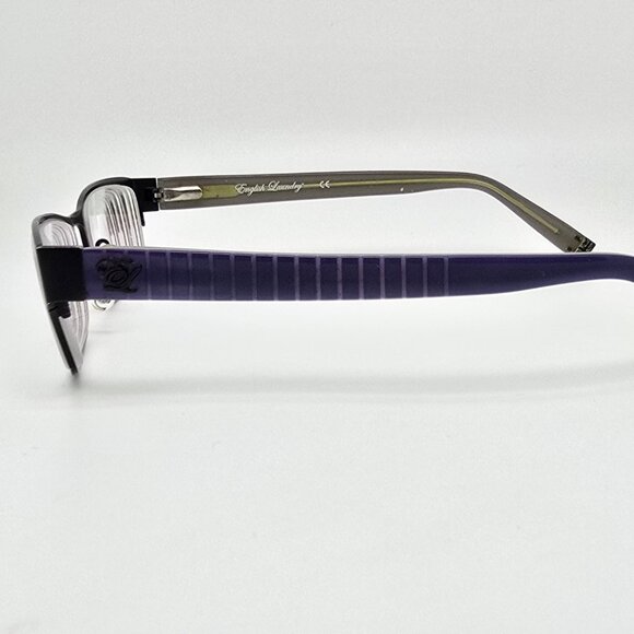 English Laundry Hannett Black and Blue Eyeglasses Frame w/ Flexhinge 54-17-140 - Picture 3 of 13